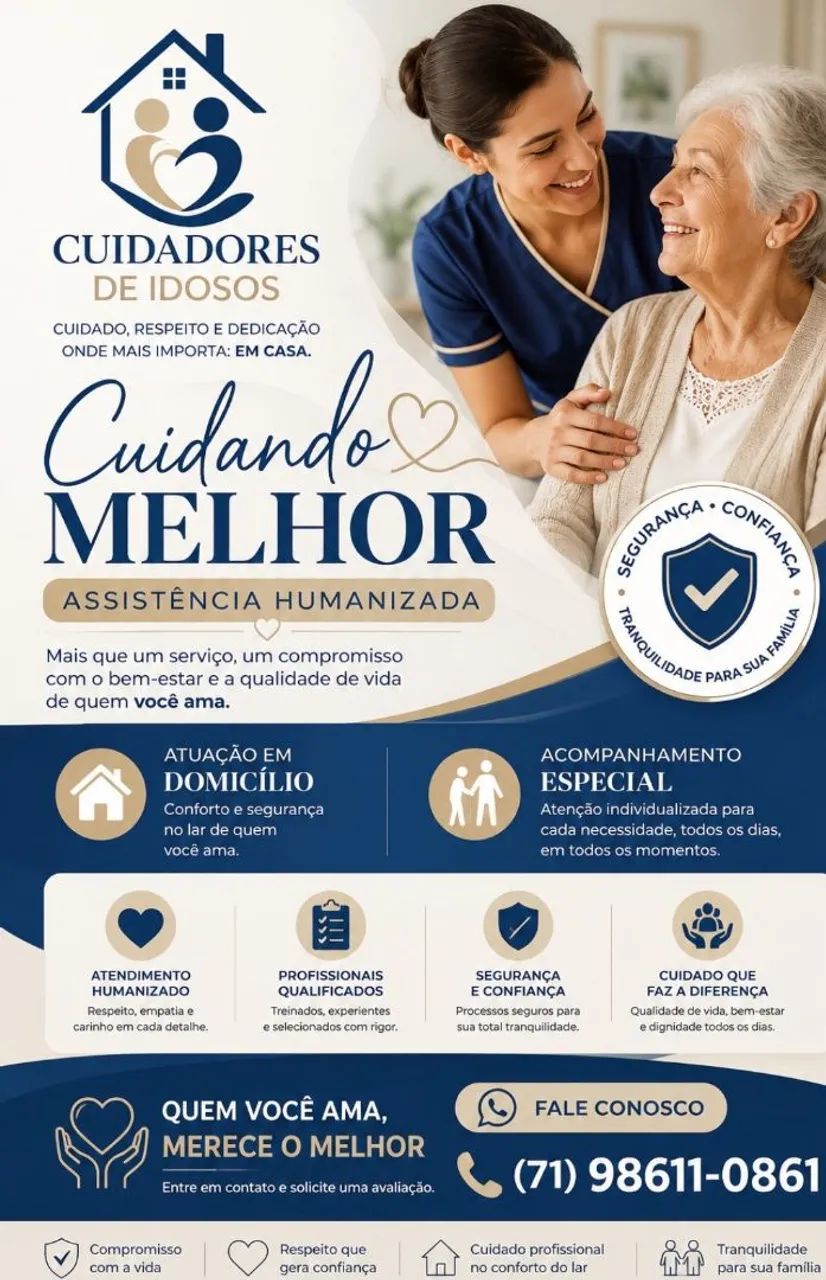 Equipe de cuidadores de idosos
