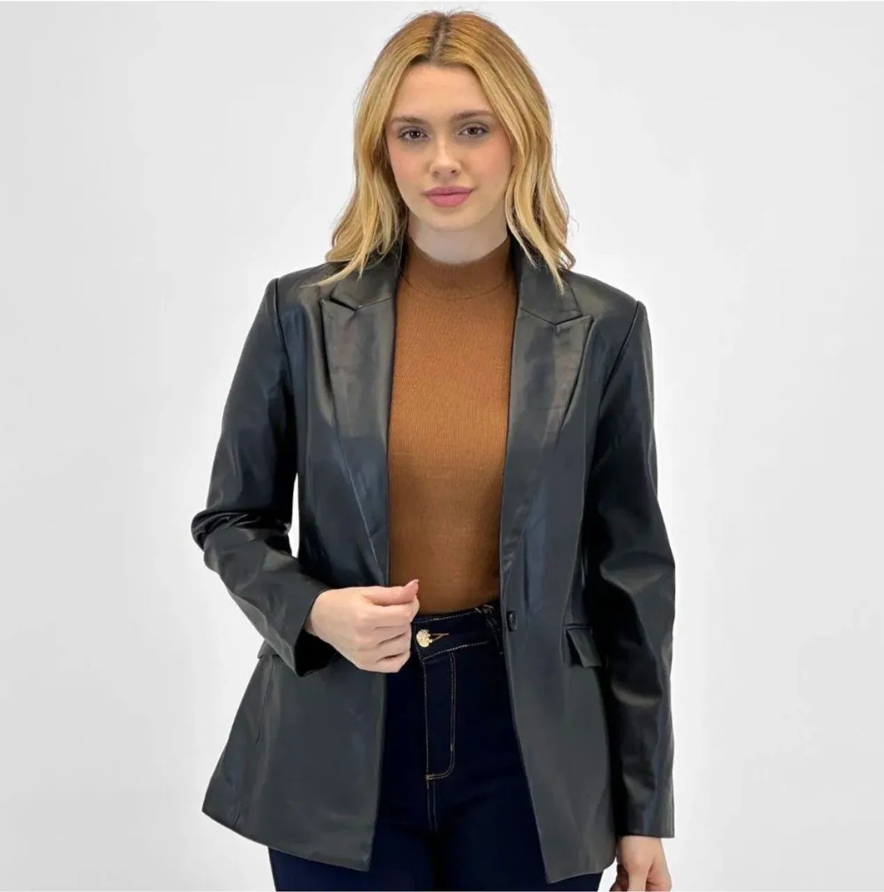 Blazer bunny?s tamanho M couro legítimo  - Foto 3