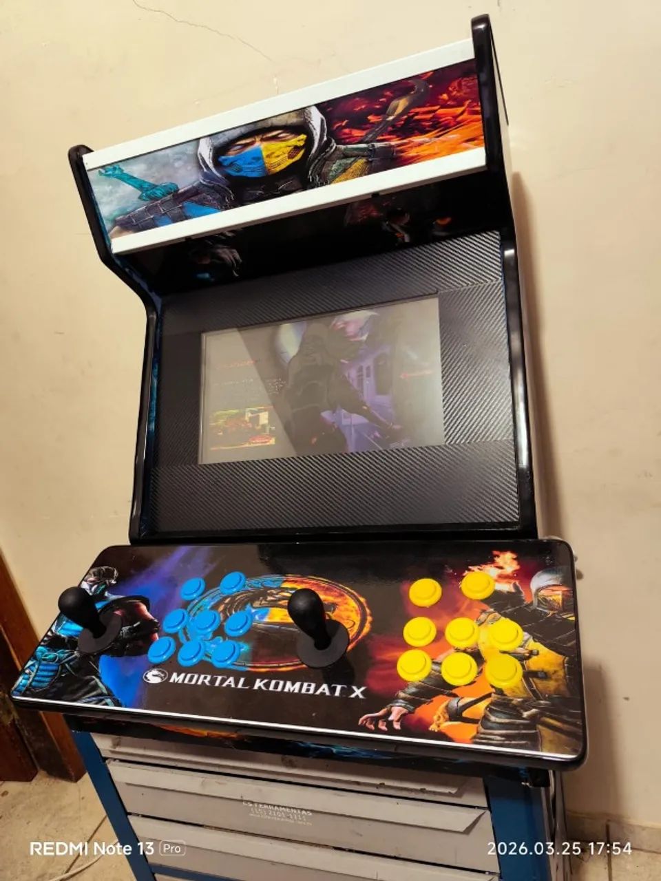 Bartop Fliperama Arcade - Tema Mortal Kombat (Sub-Zero & Scorpion) - Foto 4