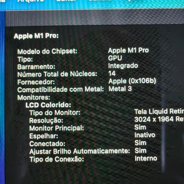 MACBOOK PRO 14" M1 PRO 16/512GB - 86% SAUDE - SILVER - Foto 5