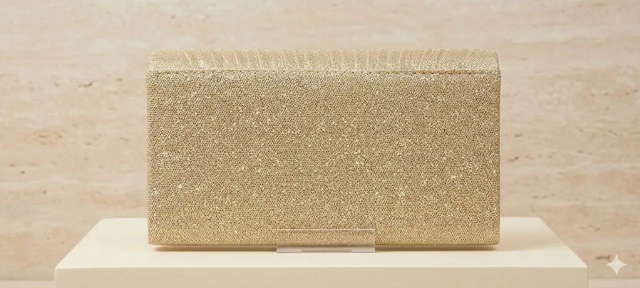 Bolsa Clutch Dourada - Foto 3
