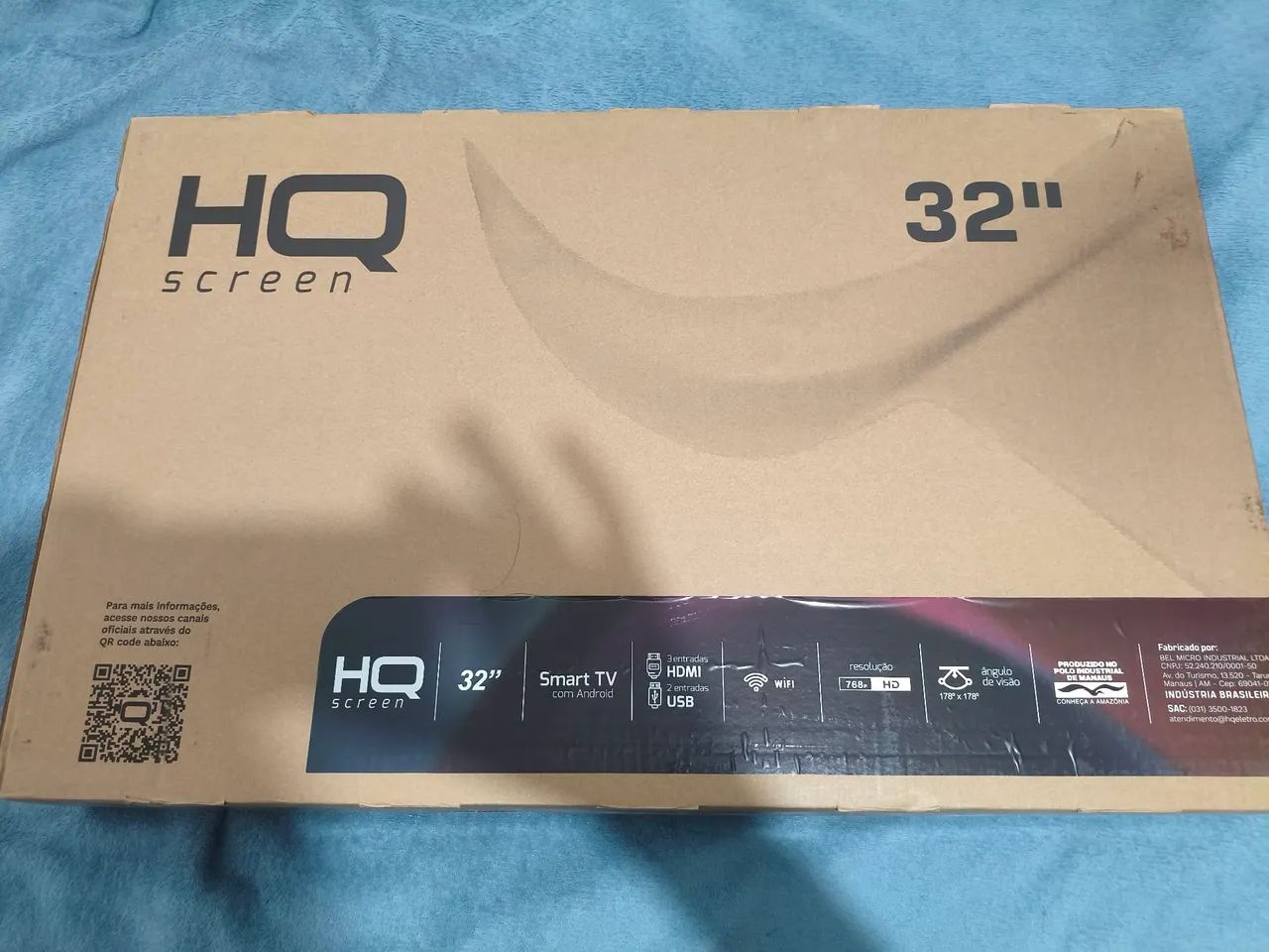 Smartv Tv Hq 32 " Tela sem borda ANDROID.