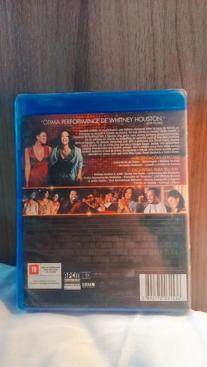 Blu-ray Sparkle O brilho de uma estrela Whitney Houston LACRADO  - Foto 2
