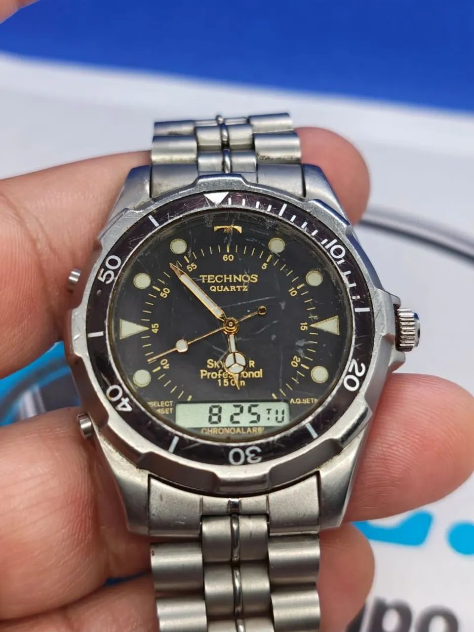 RELOGIO TECHNOS SKYDIVER RARO  ANOS 80 - Foto 3