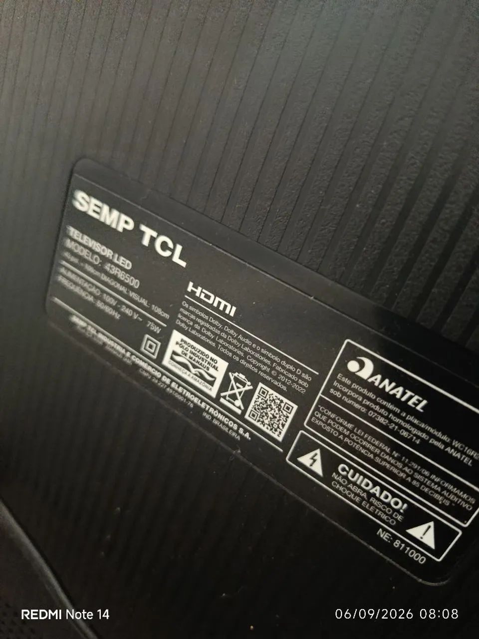 Tv de 43 polegadas com defeito  - Foto 5
