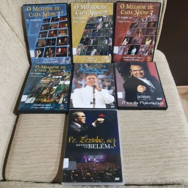 7 DVDS do Padre Zezinho - ORIGINAIS - DVD, Blu-Ray e Vídeo Cassete