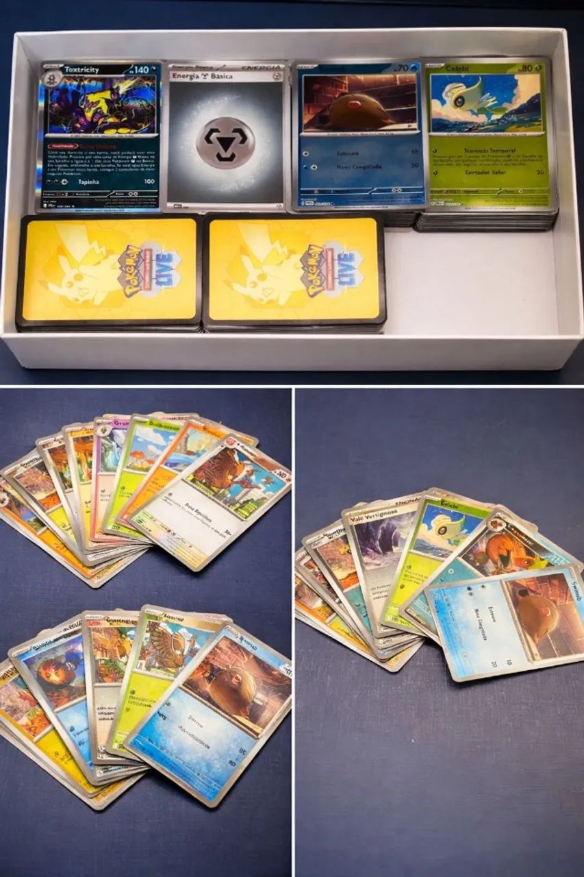 Combo de 34 Cartas Pokémon Ótima Oportunidade para Jogar e Colecionar