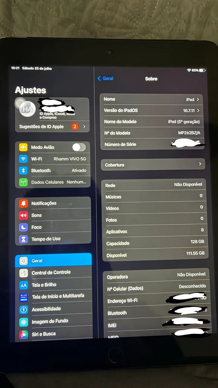 iPad 5ª Geração (2017) - 128 GB - Cinza Espacial (Com Capinha) - Foto 3