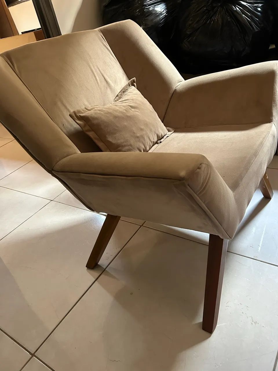 Poltronas Suede Champanhe  - Foto 2