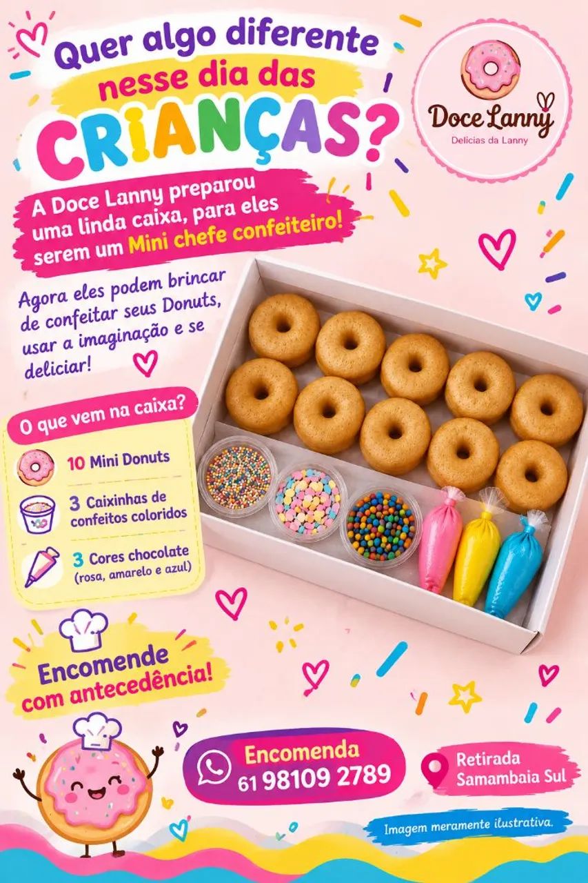 Caixa Mini chefe Confeiteiro 