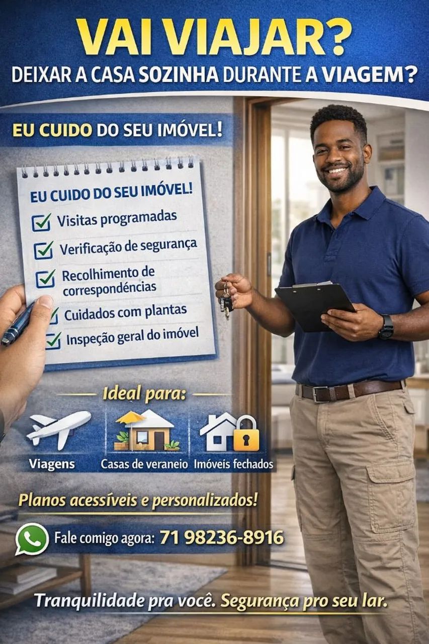 2. Cuidador Residencial - Vigilância, Plantas, Animais | Camaçari-BA