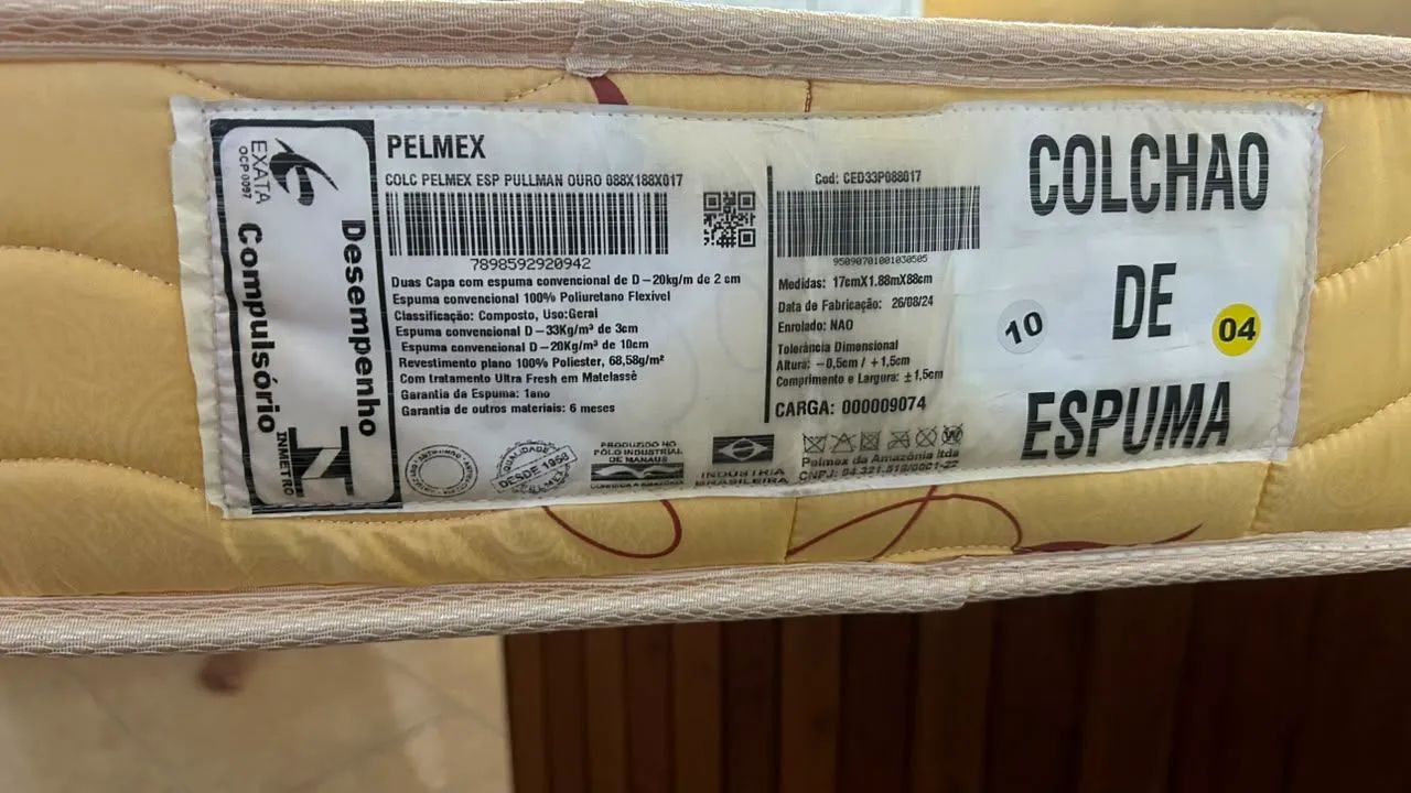 Conjunto de cama box e colchão de solteiro  - Foto 2