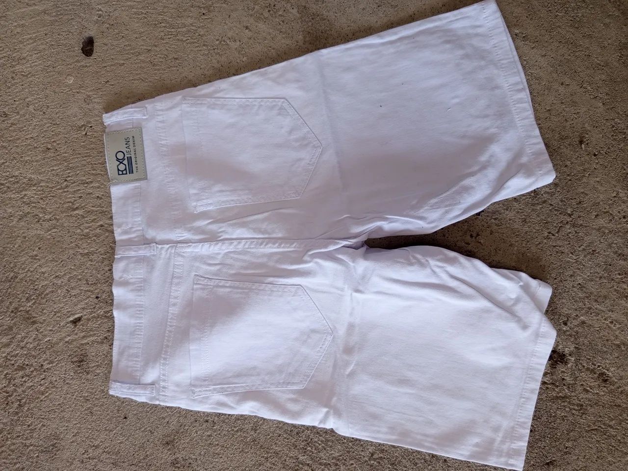 Calção Jeans 40 Branco - Foto 2