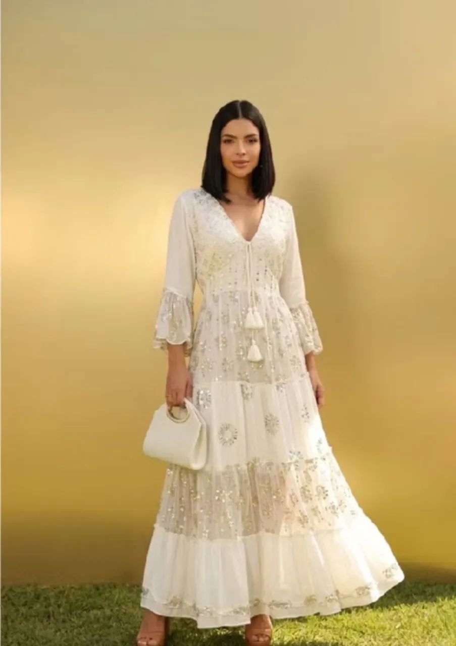 VESTIDO BOHO CHIQUE - NOVO COM ETIQUETA