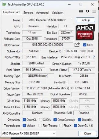 RX580 - 8gb - Foto 3