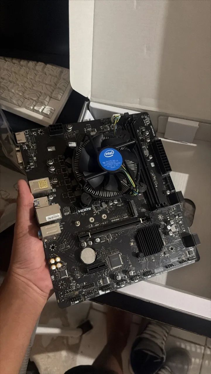 Placa Mãe MSI PRO H510M-B + Processador Intel i510400F - Foto 3