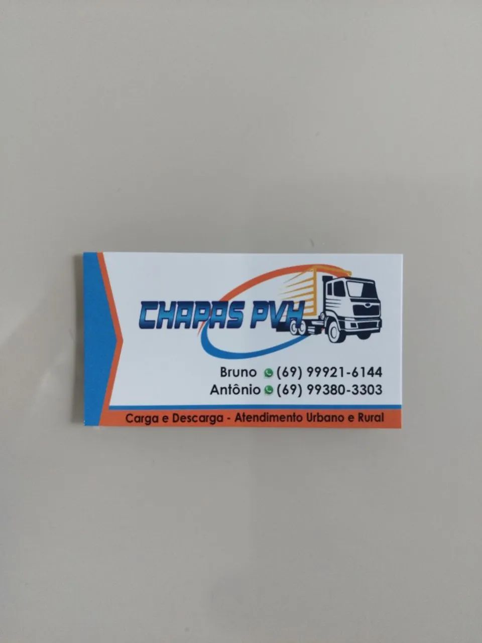 Serviço de carga e descarga.