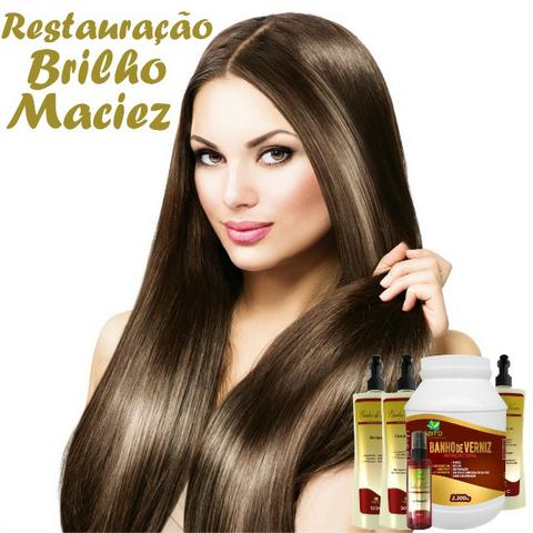 Kit Completo de Hidratação e Regeneração dos Fios Capilares Verniz Bittes Cosméticos - Foto 4