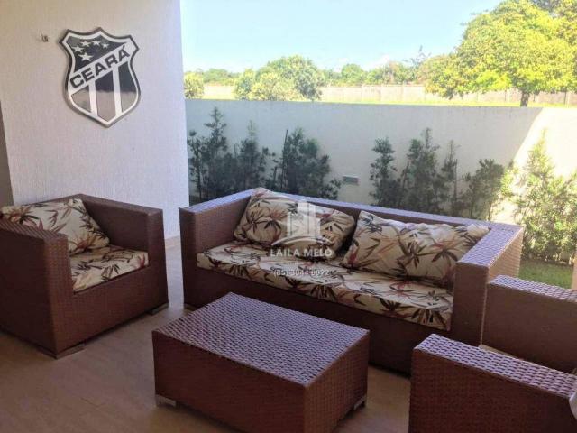 Casa alphaville fortaleza,380 m²,4 quartos,deck com piscina,porto das dunas,eusébio - Foto 16
