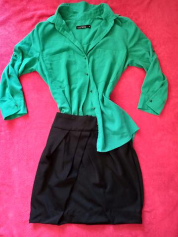 Blusa 36 e saia 36