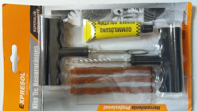 Kit para reparo de pneu furado