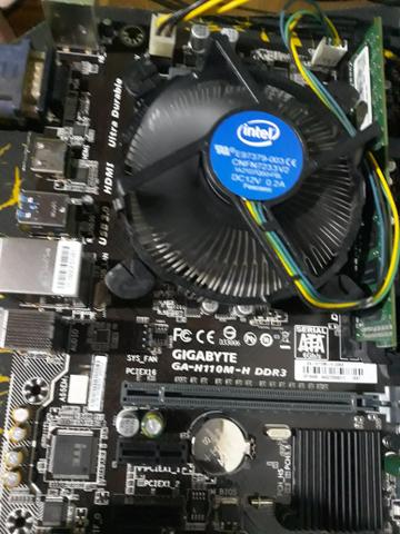 Vendo kit placa mae + processador + 4GB