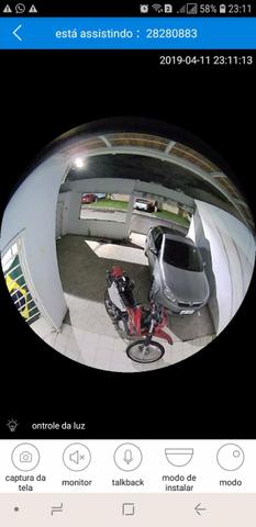 Lâmpada câmera espiã 360° monitore tudo pelo seu celular em tempo real - Foto 2