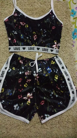 conjunto de roupa love