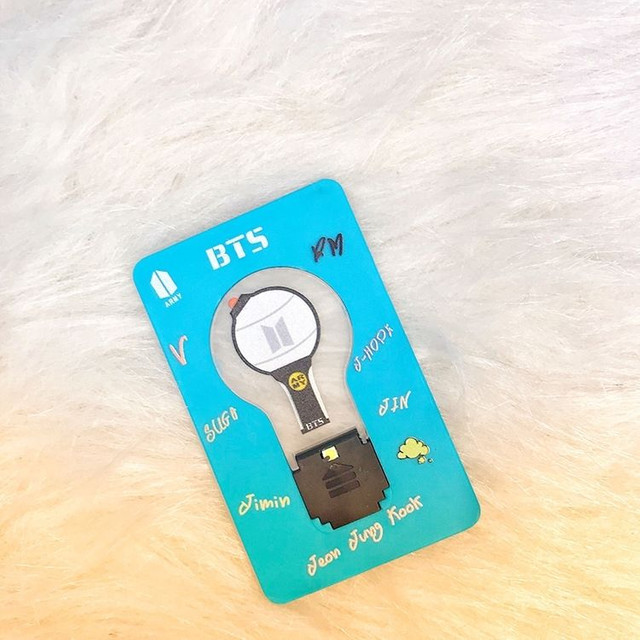 Cartão BTS luz noturna