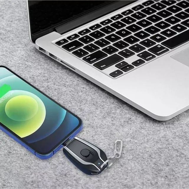 Power Bank Carregador Portátil Chaveiro Para iOS e Android  - Foto 5