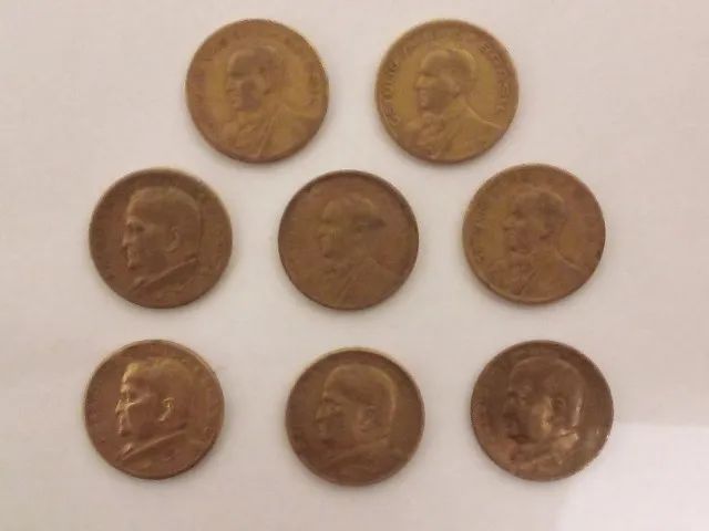 Moedas brasileiras antigas de 50 centavos - Foto 2