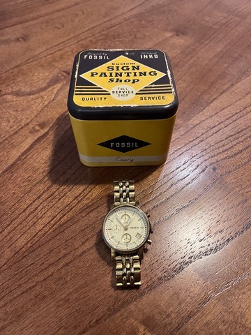 Relógio Fossil dourado (comprado nos EUA) - Foto 2