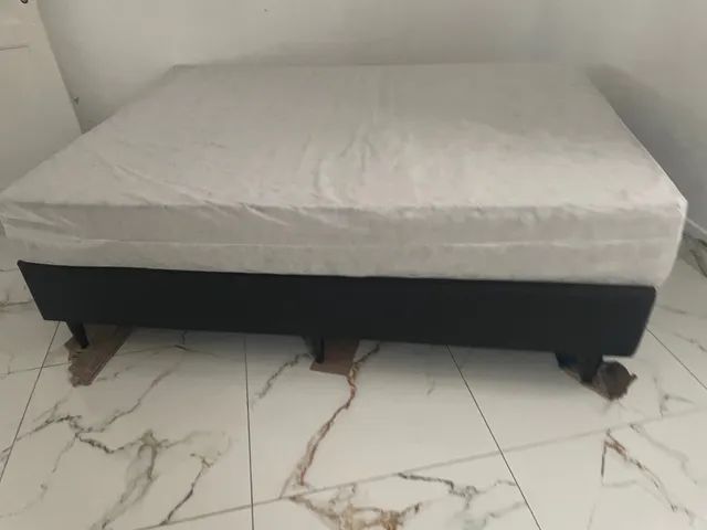 Base Sommier Ortobom Nobuck Black, Incluindo Colchão Prata Spring - Foto 6