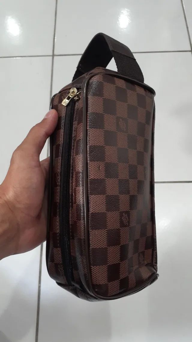 BOLSA DE MÃO NECESSÁRIE MATERIAL COURO LEGÍTIMO  - Foto 5
