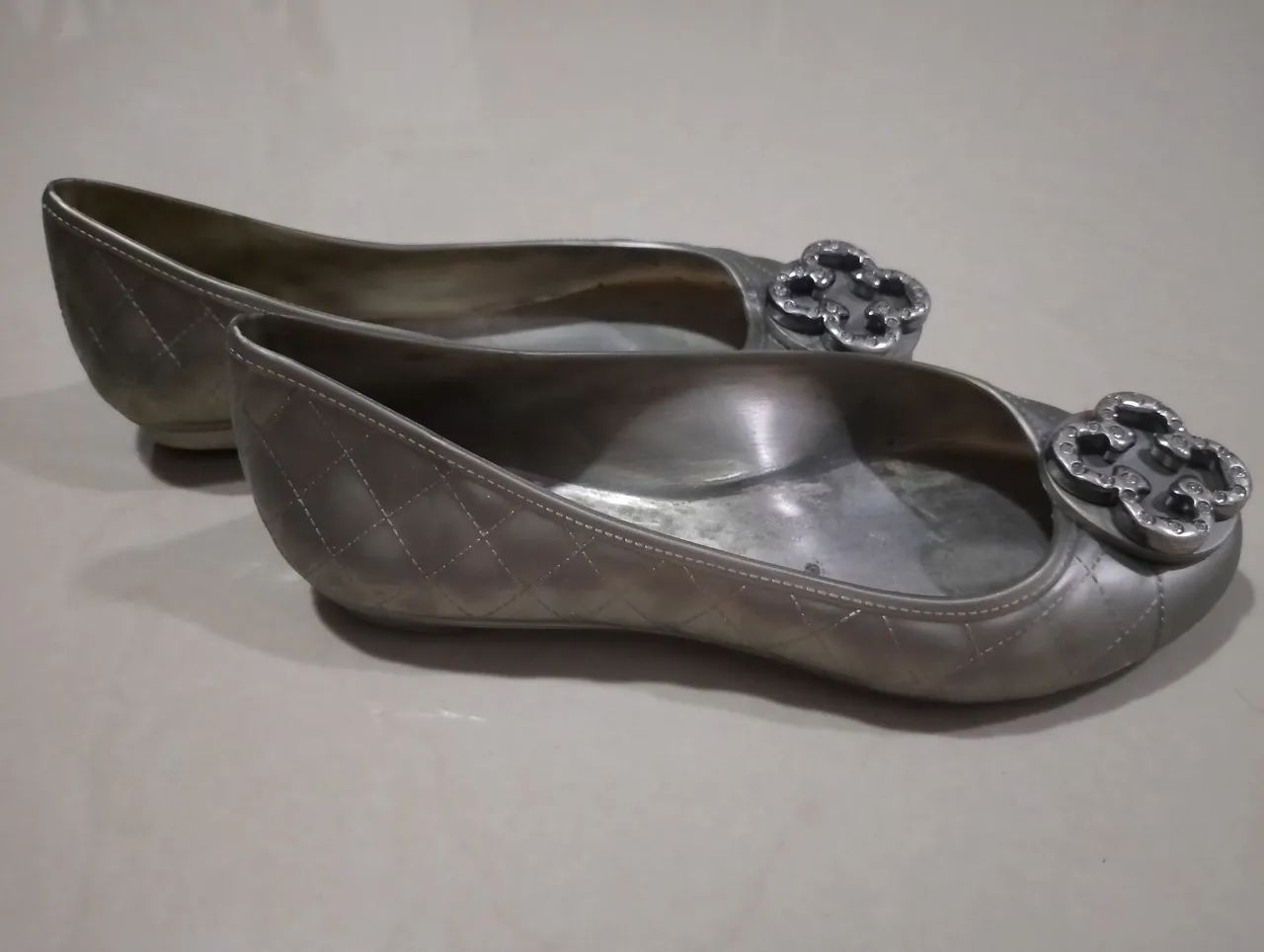 Sapatilhas Prateadas Capodarte n°25 - Foto 3