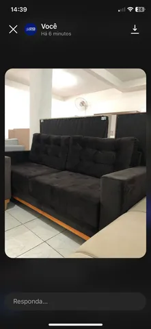 Sofá Pallace estilo clássico 3 lugares