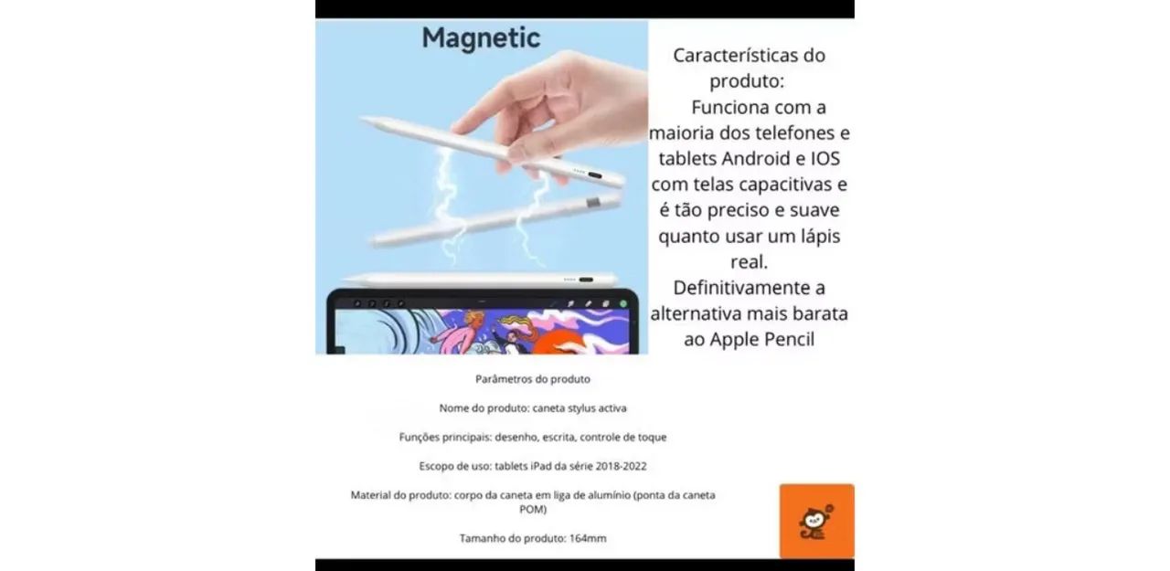 Peining Caneta Stylus Activa PEI-LP06 Profissional Bluetooth - Foto 2