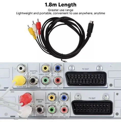Cabo Mini Din macho para 3 Rca   Arduino Automação  COD-CP736 