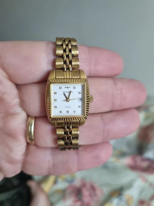 Relógio Technos Riviera Dourado Feminino - Foto 2