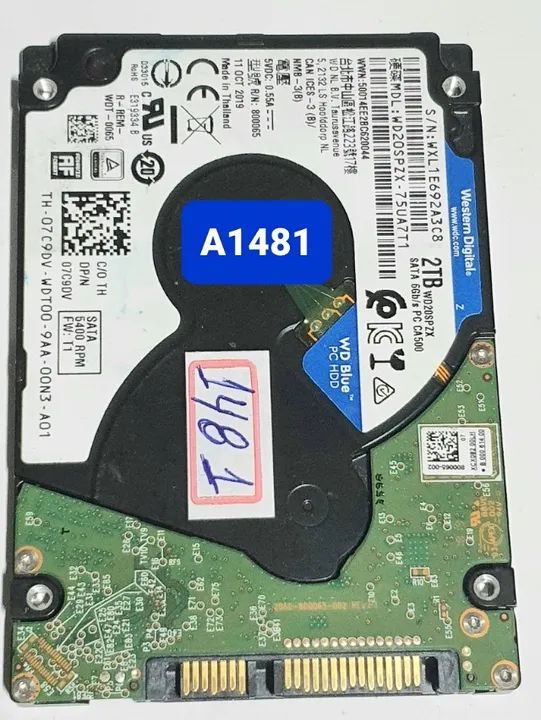 Placa Hd 2 Tb Wd20spzx-750a7t1 - Cod. A1481