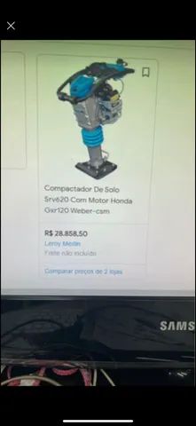 Compactador de solo Weber srv550 seminovo  - Foto 6
