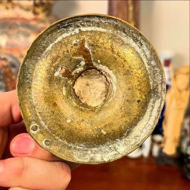 Castiçal Palmatória em estado rústico. - Foto 5