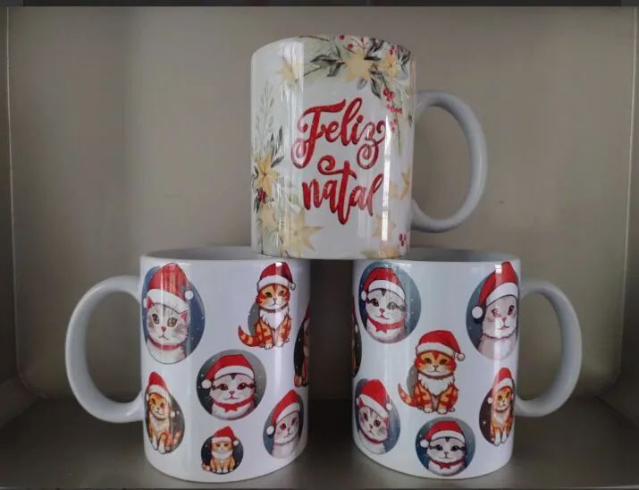 Canecas Natalinas Personalizadas - Foto 2