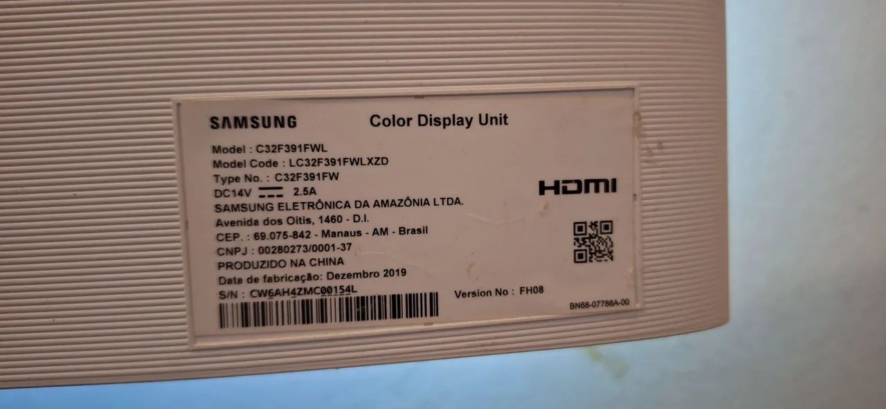 Monitor Samsung 32" Curvo com Defeito  - Foto 4