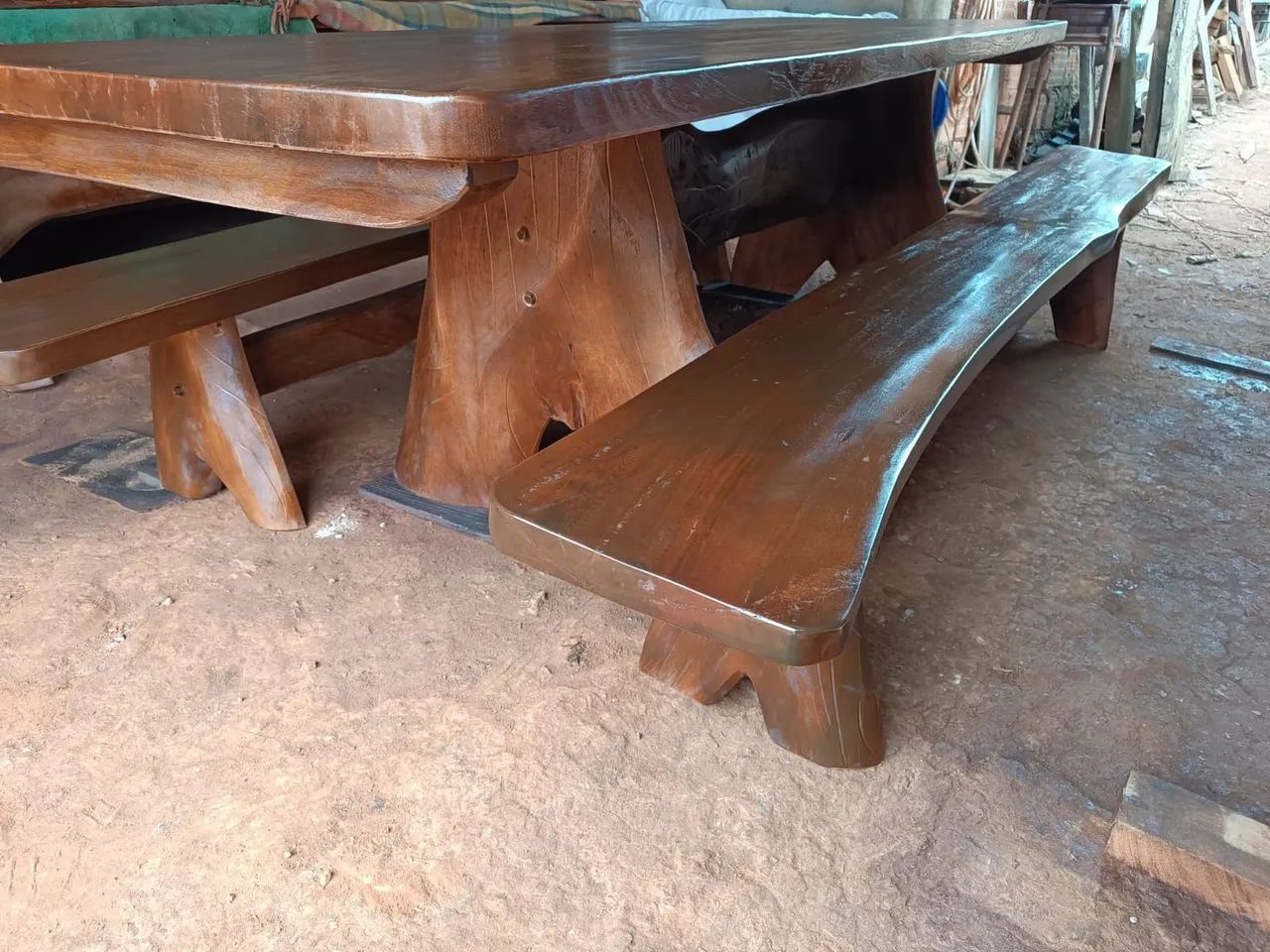 Mesa rustica 2.5x0.90  - Foto 3