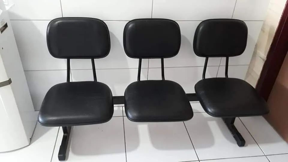 Longarina de lugares para sala de espera 