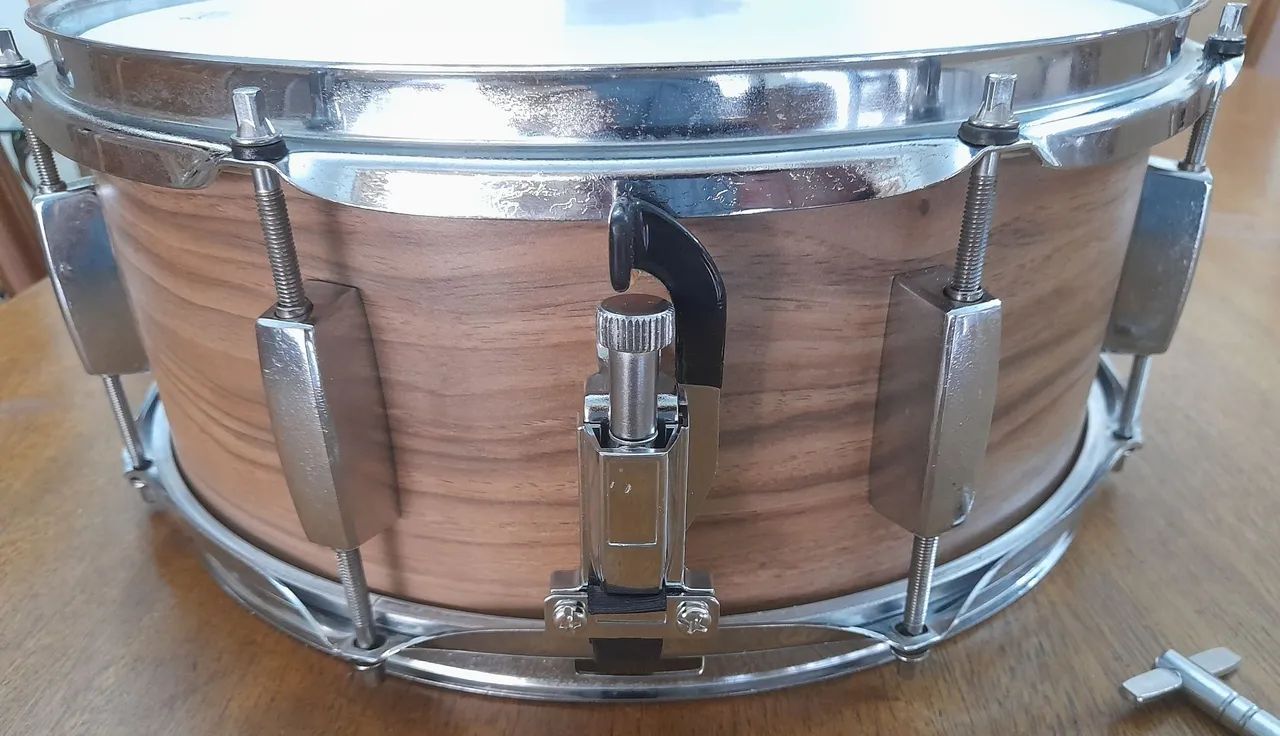 Caixa 14x5,5 PEARL.  casco madeira. Pearl Forum - Foto 2