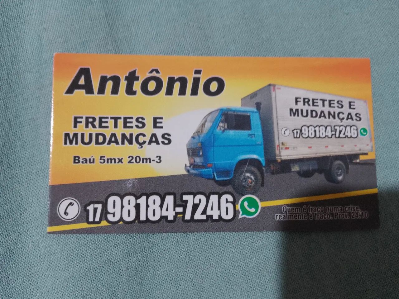 Frete e mudança 