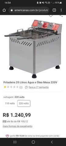 Fritadeira eletrica marchesoni  água e óleo usado  - Foto 6