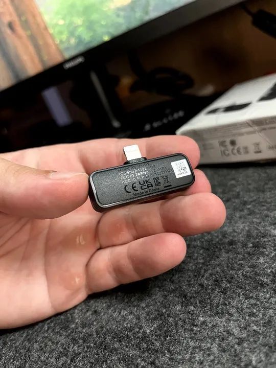 ? Microfone de lapela para iPhone Boya BY-V1 - Estado de Novo! ? - Foto 2